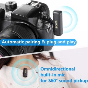 میکروفون یقه ای بی سیم بویا مدل BY-WM3T2-M2